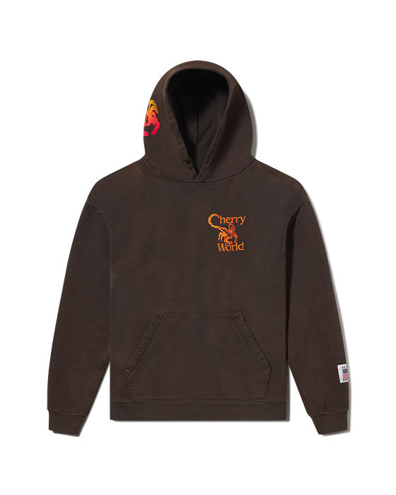 Scorpion Hoodie in Faded Brown